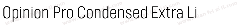 Opinion Pro Condensed Extra Light字体转换